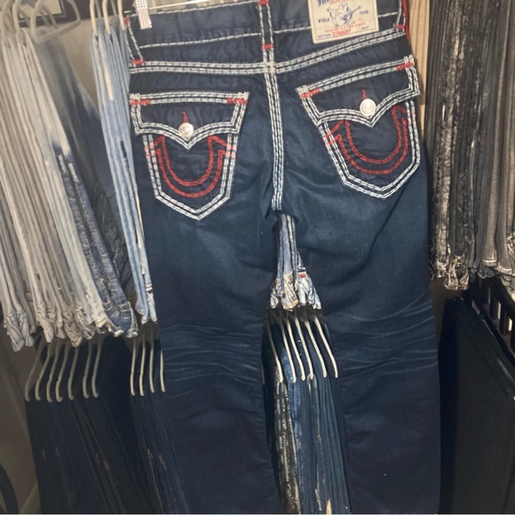 Rare! Straight Super QT in “SPLIT TAIL” wash True Religion size 31x34 unaltered - Picture 2 of 6